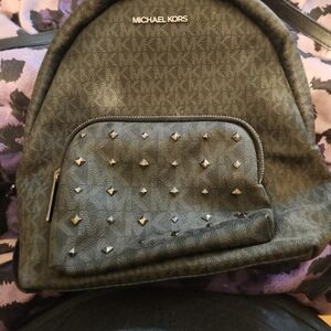 Michael Kors Gray Studded Men's Backpack